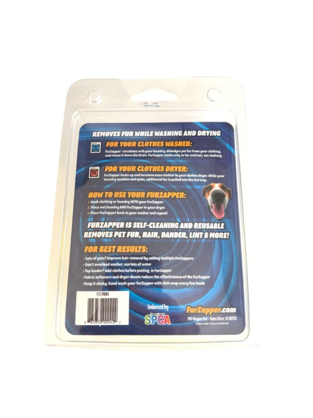 FurZapper Laundry Pet Hair Remover 2 Pack New Self-Cleaning Reusable USA - Picture 4 of 4